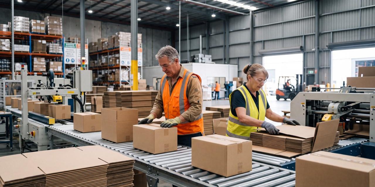 Packing orders on the roller line